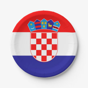 Prato De Papel A bandeira nacional de Croatia Zastava Hrvatske