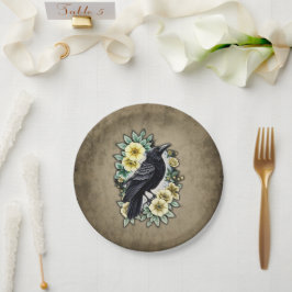 Prato De Papel A graça e a elegância do corvo.