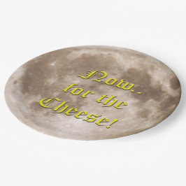 Prato De Papel A lua é feita de queijo?