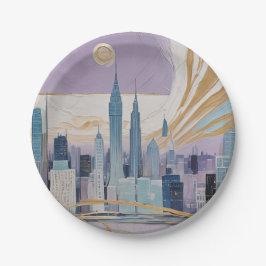 Prato De Papel A Lunar Cityscape