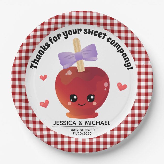 Prato De Papel A Maçã Da Nossa Placa De Papel Ocular (Frente)