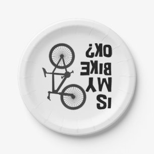 Prato De Papel A Minha Bicicleta Está Engraçada?