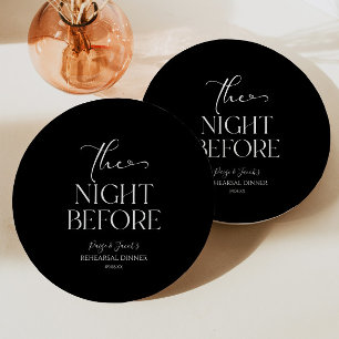 Prato De Papel A noite antes do Janto de ensaio de casamento míni
