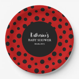 Prato De Papel A nossa pequena senhora está a caminho chá de fral