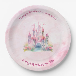 Prato De Papel A nossa Princesa Li está virando um aniversário