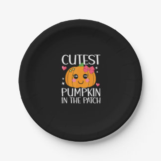 Prato De Papel A Pumpkin Mais Fria Do Patch Halloween