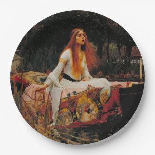 Prato De Papel A senhora de Shalott