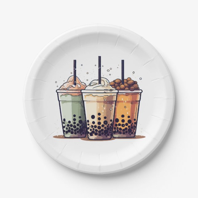 Prato De Papel A vida é curta, beba a boba (Frente)