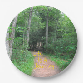 Prato De Papel A Vida É Uma Viagem 2