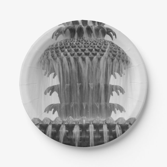 Prato De Papel Abacaxi de Sopro (Frente)