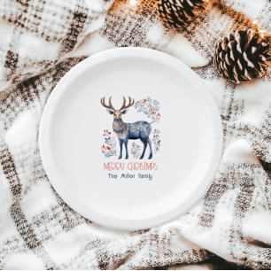 Prato De Papel Abastecimento de Natal para Reindeer Folk Escandin