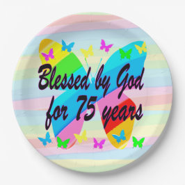 PRATO DE PAPEL ABATIDO POR DEUS POR 75 ANOS DE PLACAS DE PAPEL