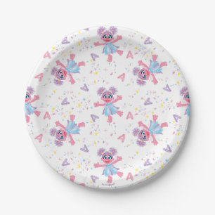 Prato De Papel Abby Cadabby Sparkle Pattern