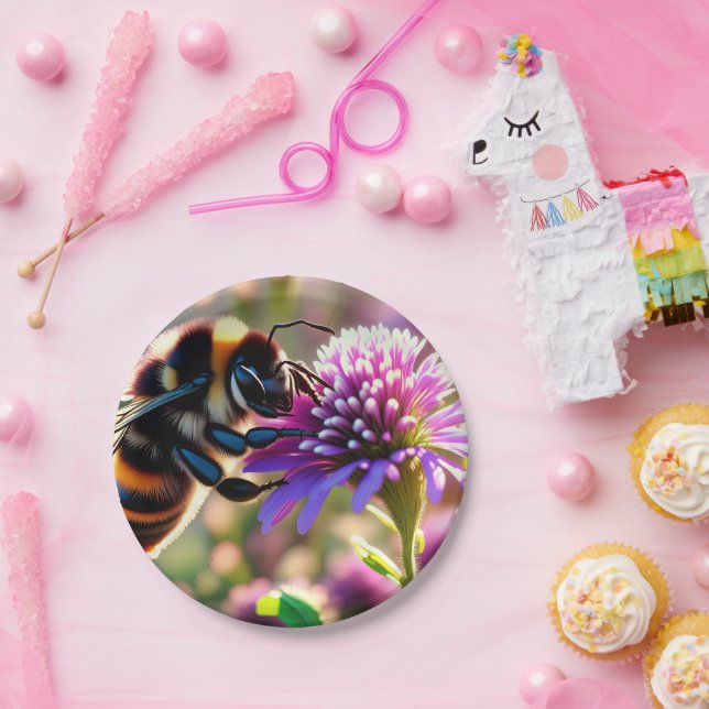 Prato De Papel Abelha (Festa)