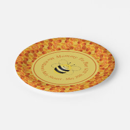 Prato De Papel Abelha Bonita, Chá de fraldas