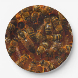 PRATO DE PAPEL ABELHAS 7