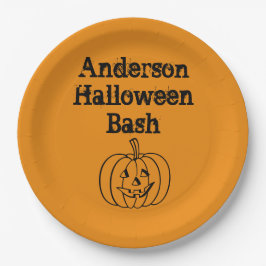 Prato De Papel Abóbora