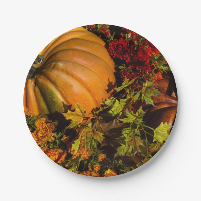 Prato De Papel Abóbora E Mãe (Frente)