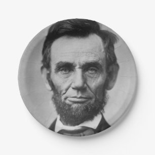 Prato De Papel Abraham Lincoln