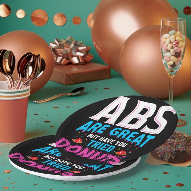 Prato De Papel Abs São Excelentes, Mas Já Tentou Rosquinhas? (Múltiplo)