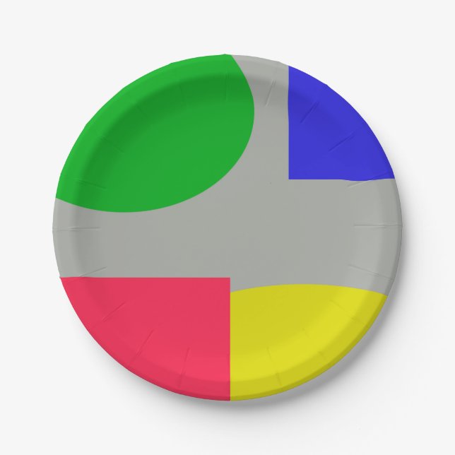 Prato De Papel Abstrato (Frente)