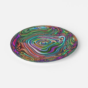 Prato De Papel abstrato 7