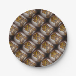 Prato De Papel Abstrato Amadurece Arte Contemporânea Em Ochre E N