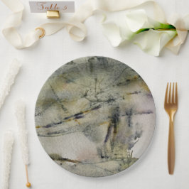 Prato De Papel Abstrato Autumn Colunas Paisagem 2