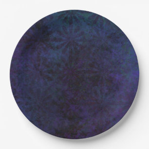 Prato De Papel Abstrato Azul e Roxo, Arte Digital Grungente