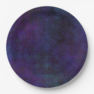 Prato De Papel Abstrato Azul e Roxo, Arte Digital Grungente