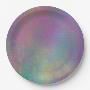 Prato De Papel Abstrato colorido com Padrões e textura granulosa