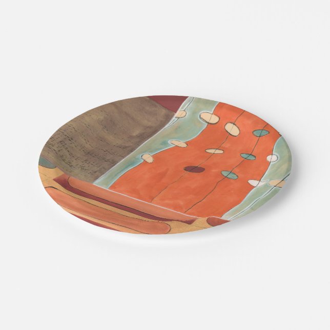 Prato De Papel Abstrato de Ovos por Erica J Vess (Inclinado)