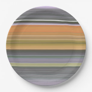 Prato De Papel Abstrato nº 1: Amarelo e cinza