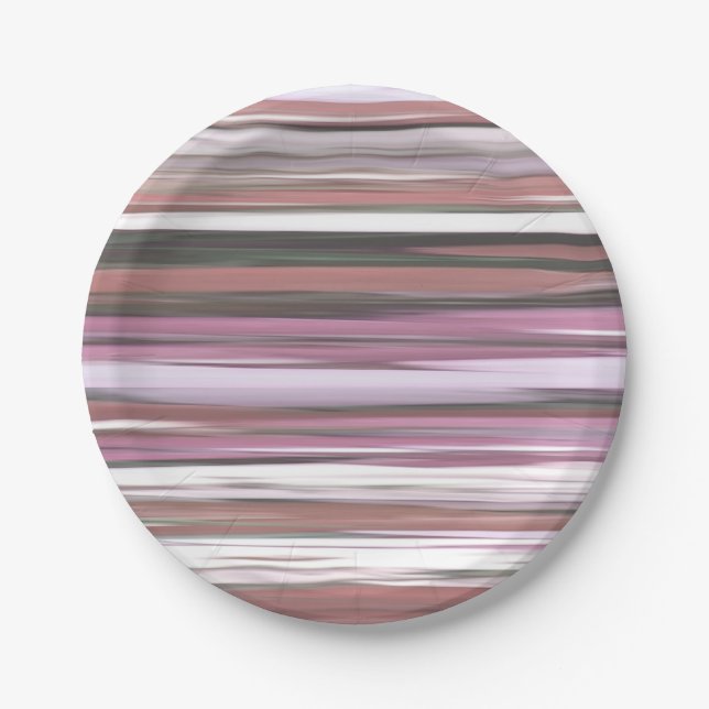 Prato De Papel Abstrato nº 2: borrão rosa (Frente)