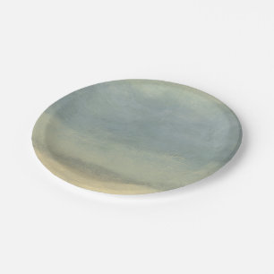 Prato De Papel Abstrato Paisagem com Céu Transmitido