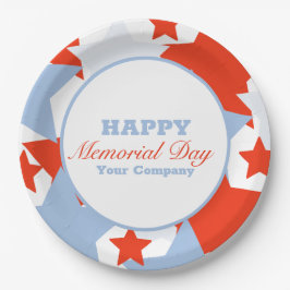 Prato De Papel Abstrato Stars Memorial Day