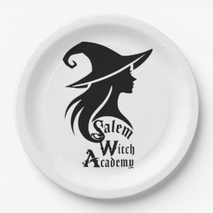 Prato De Papel Academia de Bruxas de Salem Feitiçaria Bruxas Fest