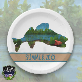 Prato De Papel Acampamento de Tenda de Pesca de Olho-de-Peixe Lag