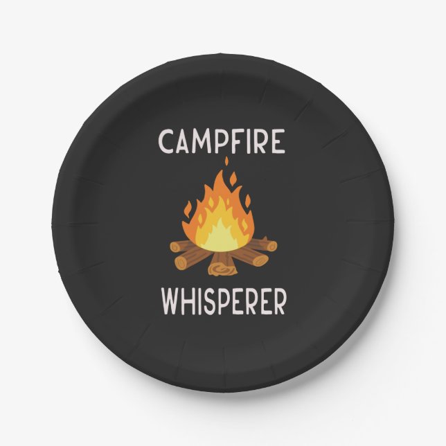 Prato De Papel Acampamento - Suspiro de Campfire (Frente)