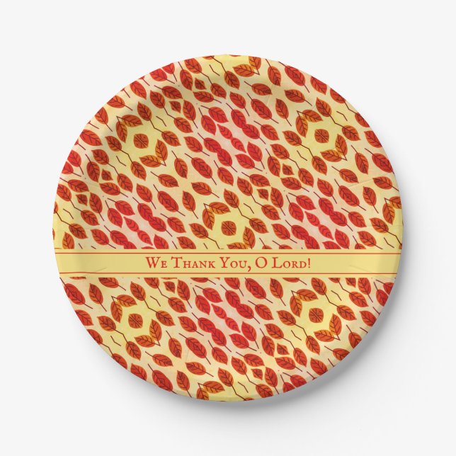 Prato De Papel Ação de Graças Russa outono outono Folga Papel (Frente)