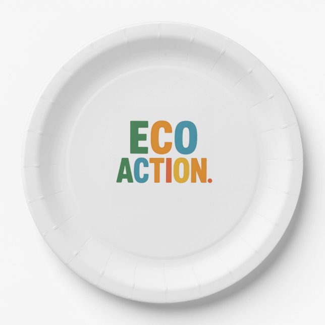 Prato De Papel Ação Ecológica (Frente)