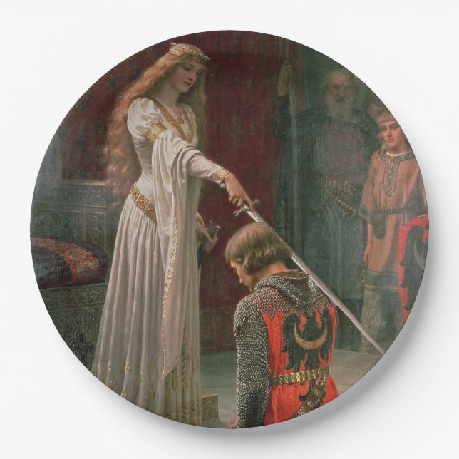Prato De Papel Accolade (por Edmond Blair Leighton) (Frente)