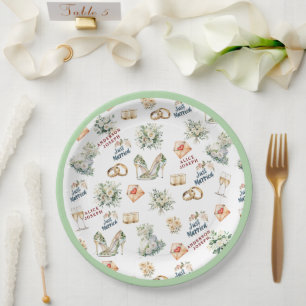 Prato De Papel Acessórios Trenby Bridal Para Casamento