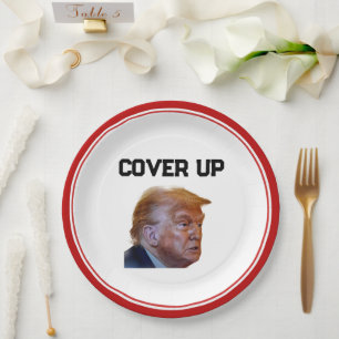 Prato de Papel Acobertamento de Trump