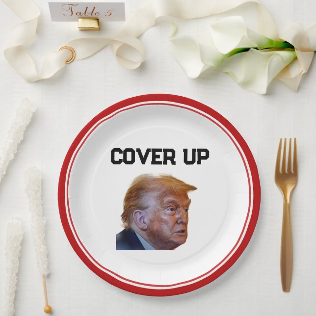 Prato de Papel Acobertamento de Trump (Casamento)