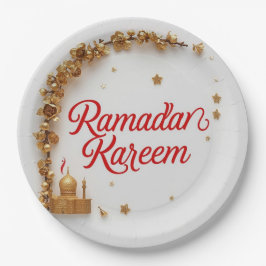 Prato De Papel Adesivo de presente tema Ramadan Kareem para celeb