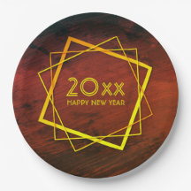 Adicionar Ano Feliz Ano Novo 20xx Geométrico Doura