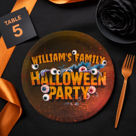 Prato De Papel Adicione Suas Próprias Palavras Monstros Personali