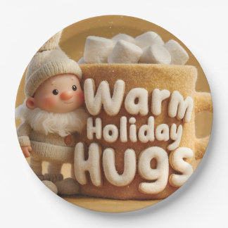 Prato De Papel Adorable Felt Gnome with Marshmallow Mug