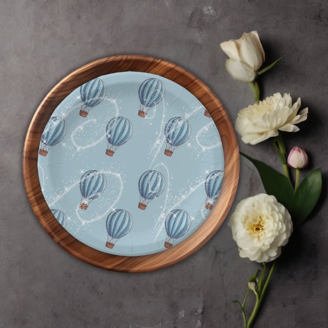 Prato De Papel Adventure aguarda Chá de fraldas de balão de ar qu (Criador carregado)